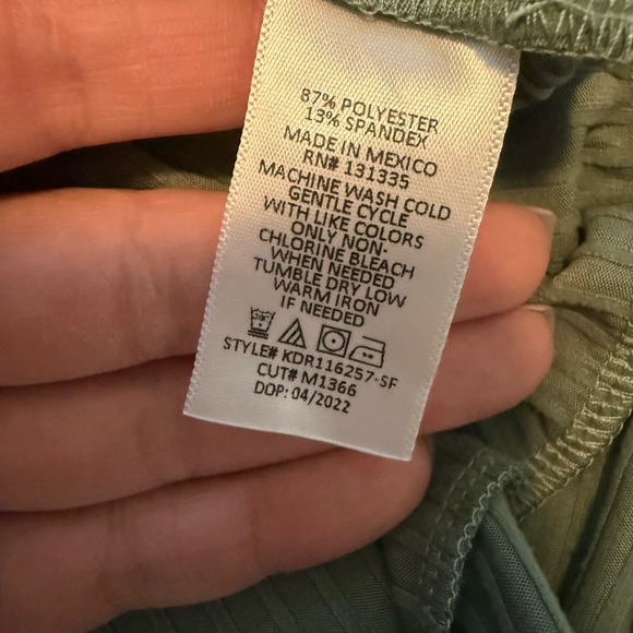 Nine Britton Sage Green Wrap Mini Dress NWT - Picture 9 of 10